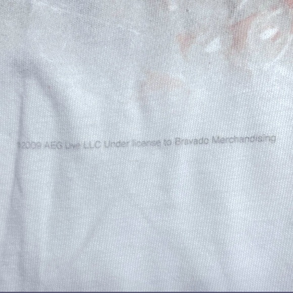 Michael Jackson BAD Album T Shirt 2009 Womens XL Bad Self Orange Stitching NWT - Picture 6 of 7